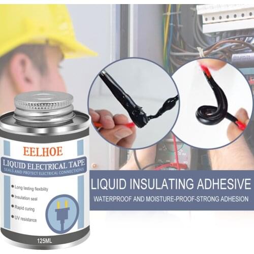 125ml Liquid Insulation Electrical Tape Tube Paste Anti-UV Rubber Sealing Dry Waterproof Insulation Electronic Fast Fix Glu