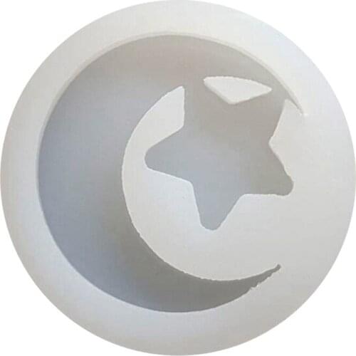 1pc DIY Moon Star Epoxy Resin Mold Transparent Silicone Mould for Pendant Earring Necklace Handmade Jewelry Making Crafts Tools