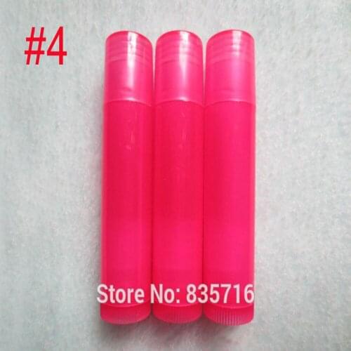 200pcs/lot 2020 Free Shipping 5ML empty lipstick tube,DIY rose red plastic lip tube, cosmetic sample points bottling RB33
