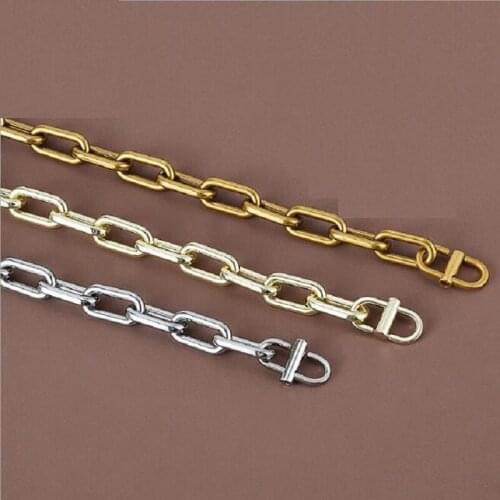 5 pcs/lot)Long 30cm Metal Purse Chain Strap Handle Handle Replacement For Handbag Shoulder Bag 3 Color