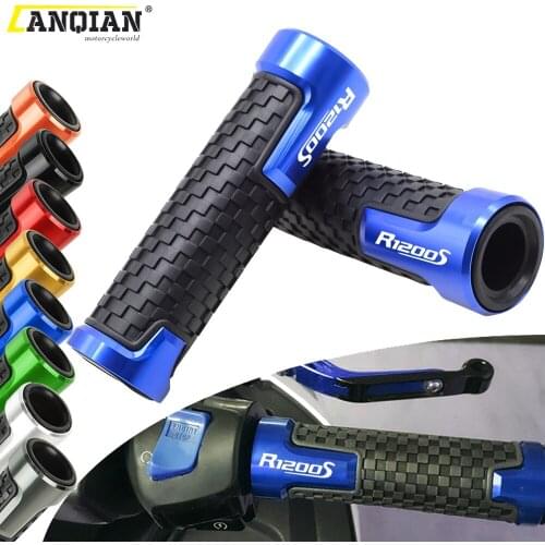 7/8" 22mm Motorcycle Accessories CNC Aluminum Rubber Handlebar Grips Hand Bar Grip For BMW R1200S R1200 R1200 S 2006 2007 2008