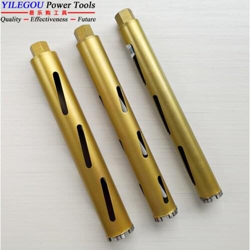 Diamond Core Bit With Dry. Diameter 32mm, 40mm, 51mm, 56mm, 63mm x 450mm Dry Diamond Core Drill Bit For Brick Wall. Length 450mm
