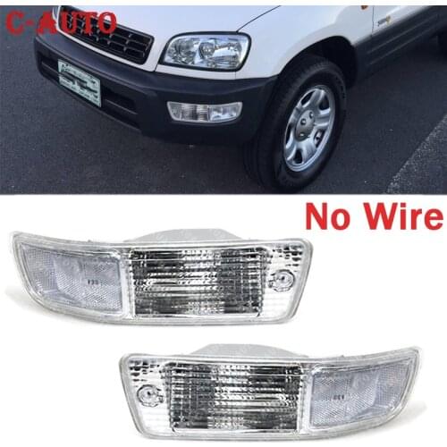 Car Front Bumper Fog Light Driving Lamp Daytime Fog Day Lights Lamp Without Wire For Toyota RAV4 1998 1999 Assembly