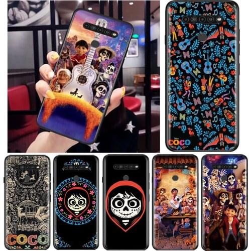 Disney Movie COCO for LG G8 G8S G8X V30 V35 V40 V50 V60 ThinQ Q60 K40 K50 K30 K41 K51 K61 K71 K92 Black Phone Case