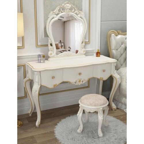 European style dressing table table table bedroom modern simple storage cabinet integrated network red ins style high grade