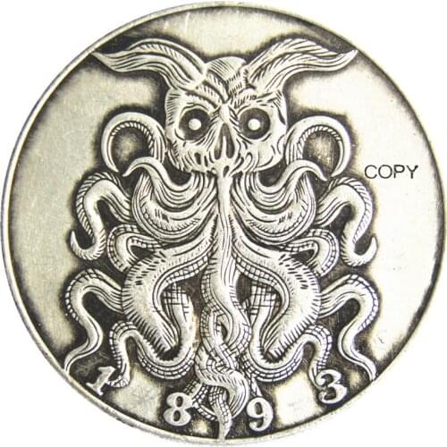 HB(131)US Hobo 1893S Morgan Dollar Silver Plated Copy Coins