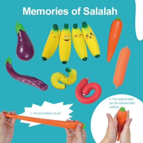 Memory Sand Vent Toy Combination Creativity Simulation Fruit And Vegetable Vent Decompression Pinch Toy Childrens Toys