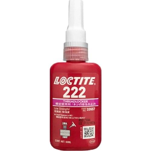 Screw seal glue Loctite 222 Anti-loose Glue Threadlocker Anaerobic Adhesive Glue Anti-Corrosion Retainer Screw Locking Glue
