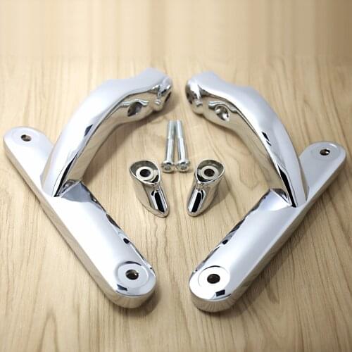 Chrome Auxiliary Lighting Brackets Kit For Harley 1996-2018 Touring Electra Street Glide Road King FLH/T FLHX FLHR Models