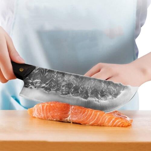 Kitchen Knives Multi-purpose Knife Hand Forged Old Kitchen Knife Butcher Knife for Cutting Meat Household Chef Knives