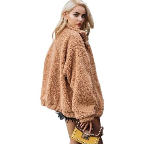 Free Shipping Faux Fur Coat Women 2021 Winter Puff Sleeve Short Top Ruched Black Red Jacket Loose Plus Size Women Clothing