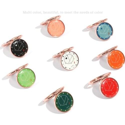 Metal Plating 90 Degree Metal Finger Ring Circle Smartphone Stand Holder Mobile Phone Holder Stand For iPhone Xiaomi All Phone