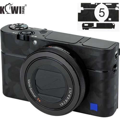 Anti-Scratch Camera Body Cover Skin Film For Sony RX100 V RX100 VA RX100 III RX100M5 RX100M5A RX100M3 3M Sticker Shadow Black