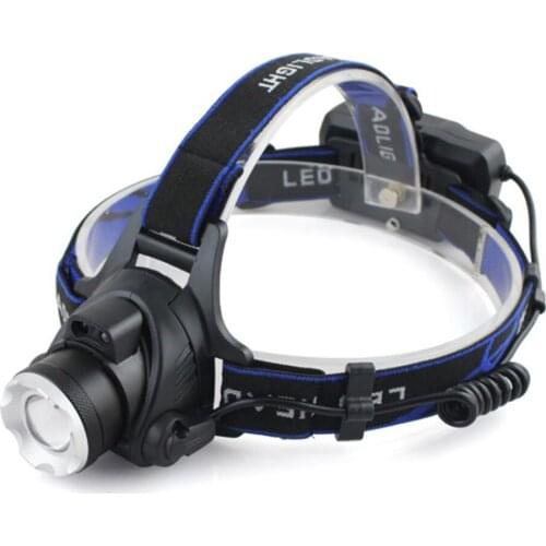 Portable Fishing Headlight Zooming T6 V9 Led Head lamp Zoom Camping Headlamp Hiking Flashlight Bicycle Light Torch 3 Gears X445G