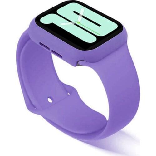 Strap+Glass+Case for Apple Watch Band 44mm 40mm iWatch band 42mm 38mm silicone bumper+bracelet for apple watch series 4 3 5 SE 6