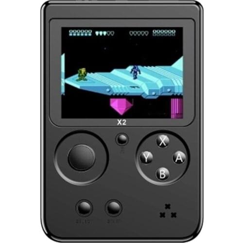 Retro Game Console Video X2 Nostalgic Handheld Game Console Built-in 2500 Games for NES for FC for GBA Games consola 2.8" LCD