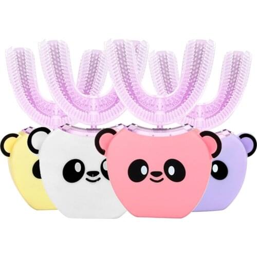 New 360 Degrees Intelligent Automatic Sonic Electric Toothbrush U Type Children Tooth Brush USB Charging Tooth Teeth Whitening