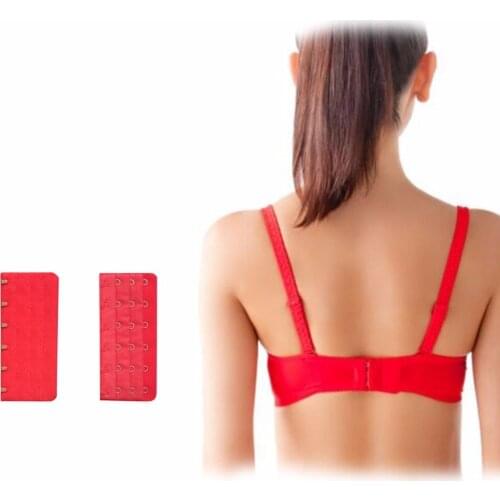 6 Hooks 3 Rows women Ladies Useful Bra Extenders Strap Extension Adjustable Belt Buckle Multi Color Available W3