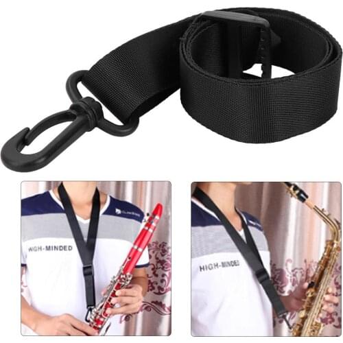 Universal Adjustable Tenor Alto Saxophone Clarinet Neck Strap Webbing Belt Rope