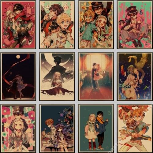 Japanese Anime Jibaku Shounen Hanako kun Wall Poster Wall Hanging Poster Otaku Home Decor Collection