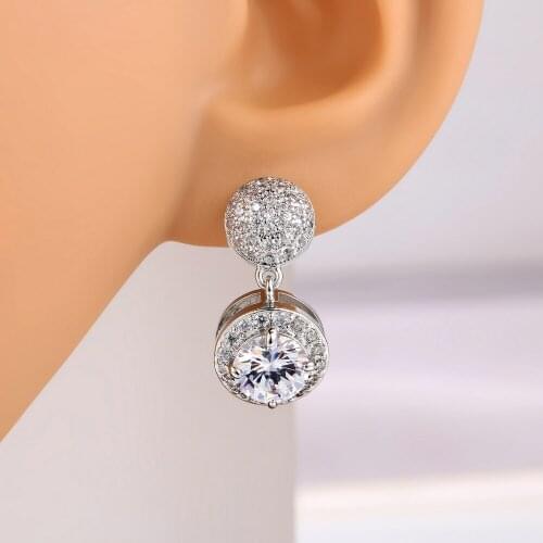 ZHOUYANG Top Quality Cubic Zirconia Rose Gold Color Fashion Stud Earring Jewelry For Wedding Party ZYE115 ZYE114