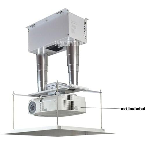 ZSY-CB608/ZSY-CB1008 0.6m/1m Thin Double Rod Projector Wireless Lifting Electric Hanger Shelf Remote Control Bracket Frame