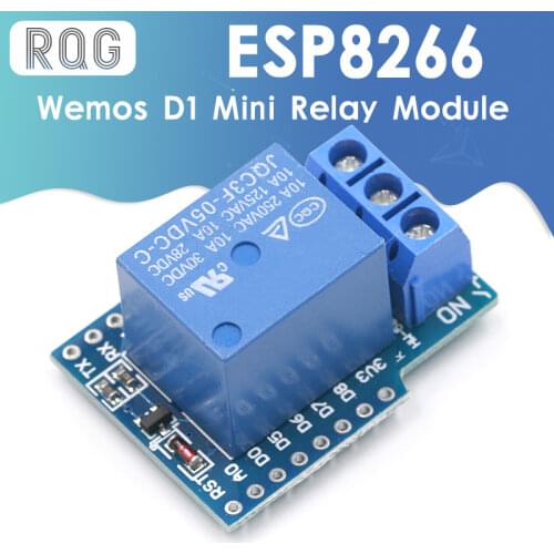 1Set One Channel Wemos D1 Mini Relay Shield Wemos D1 Mini Relay Module ESP8266 Development Board 1 channel