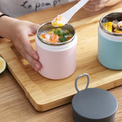 1pc Lunch Box Sealed Breakfast Drink Porridge Soup Cup for Kids Office School Keep Food Warm Container Stainless Steel Jar