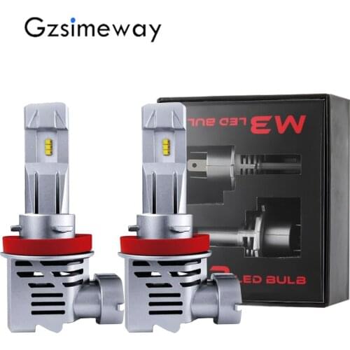 2x Mini H7 H1 LED H11 H8 H9 HB3 HB4 Car Headlight ZES Chip 55W 12000LM 6500K 9012 HIR2 H4 LED Hi/lo Beam Bulbs Auto Fog Lamp 12V