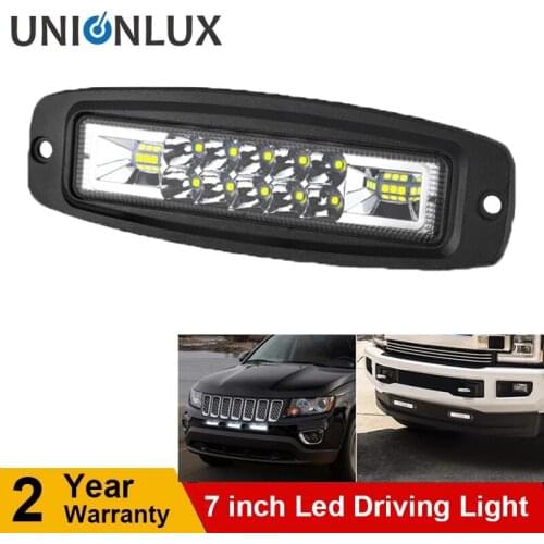 7 Inch Car Flush Mount LED Combo Work Light Auto Led Driving Lamp ATV SUV Truck Offroad 12V 24V 7" LED Work Light Spotlight