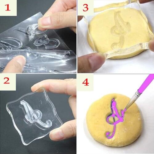 Alphabet Fondant Cake Stamp with Back Plate for Cookies Biscuit Decorating Tool Card Making DIY Scrapbooking
