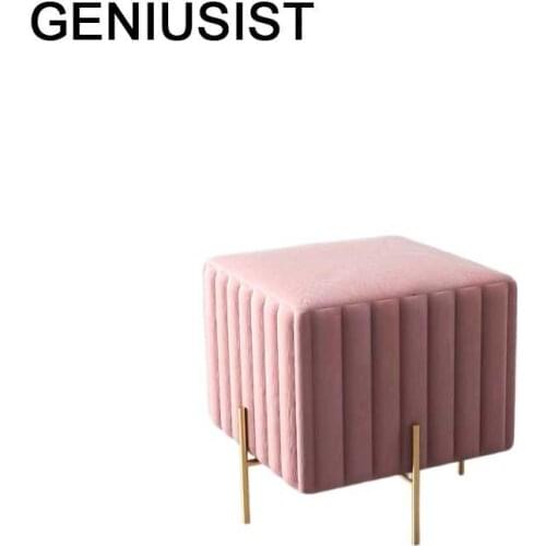 Living Room Chair Cover Step Storage Sofa Pouf Rangement Footstool Taburete Ottoman Change Shoes Tabouret Poef Foot Stool