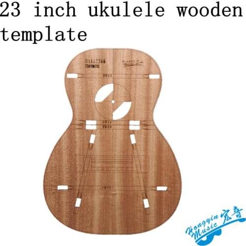 23 inch ukulele wooden guitar template small four-string guitar making mold shape sound hole sound beam position