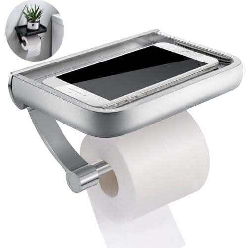 Stainless Steel Toilet Paper Holder Equipment Bathroom Hardware For Bathroom Shelf Wall Mounted Towel Holder Toilet Roll Holder