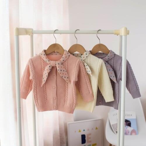 Autumn/Winter 2021 Childrens Sweater Girls' College Wind Cardigan Childrens Top