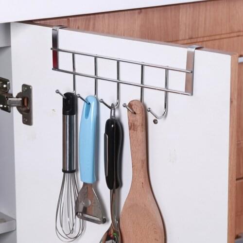 Nail-free Stainless Steel Five-link Hook Cabinet Door Back-type Five-link Hook Hook Hanger Wall Hanger Tools Hangers Hangers