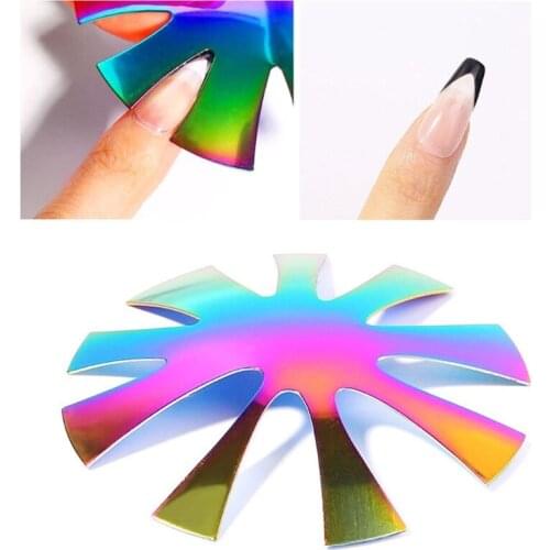 Easy French Smile Cut V Line Almond Shape Tips Manicure Edge Trimmer Nail Cutter DIY Nails Decoration Nail Art Supplies