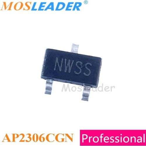 Mosleader AP2306CGN SOT23 3000PCS AP2306CGN-HF AP2306 N-Channel 20V 5.5A 3A Made in China High quality