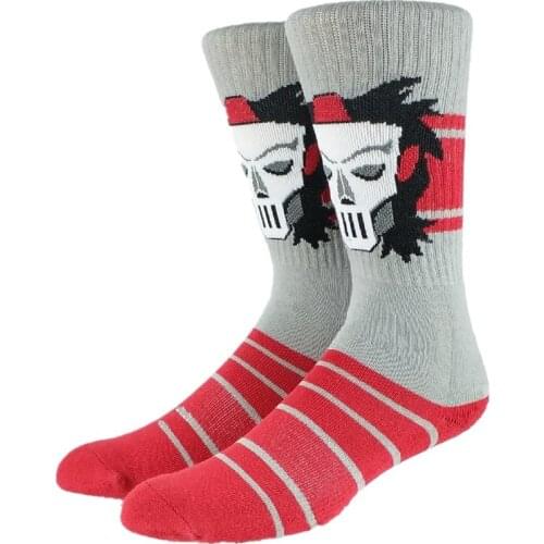 Thick Skull Head Men High Socks (Terry Foot)