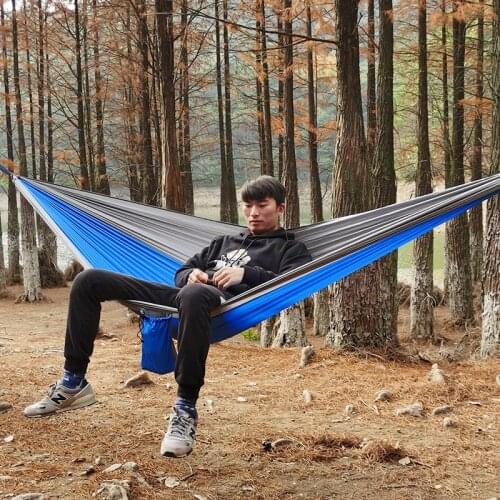 Camping Outdoor Supplies Hammock Nis Spun Parachute Cloth Indoor and Outdoor Supplies Bed