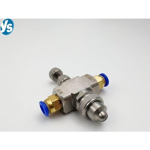 Air atomizing nozzle,cooling fogging air atomizing spray nozzle,drip-free air atomizer atomization nozzle