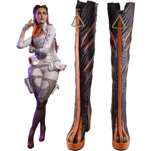 Game Loba Cosplay Boots Shoes Halloween Cosplay Prop Shoes High Heel
