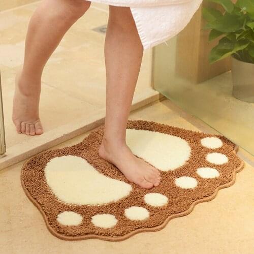 Cute Big Feet Entering The Door Floor Mat Bathroom Cartoon Door Mat Bedroom Carpet Bathroom Non-slip Mat