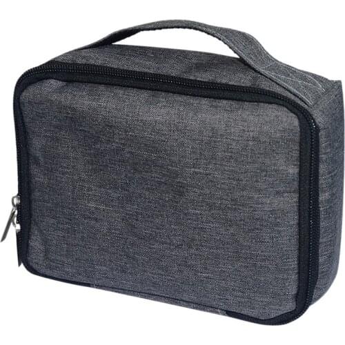 For Yg320/Yg300 Storage Bag Projector Storage Bag Oxford Cloth Two-Way Zipper Multi-Function Flat Digital Bag Gray