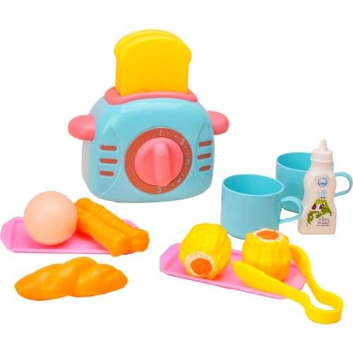 Toaster Simulation Kitchen Chef Toys Pretend Play Toy for Girl Boy Kid Gifts