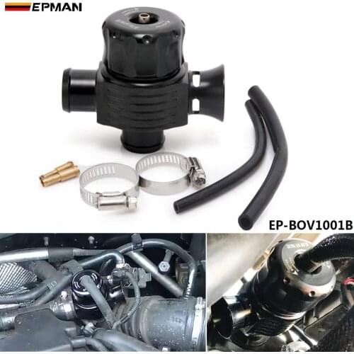 25mm Universal Dual Port Blow Off Valve (BLACK) Diverter Valve Dump Valve EP-BOV1001B