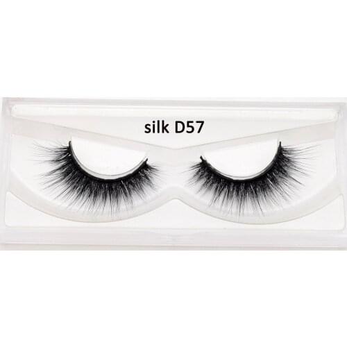 Visofree 3D silk eyelashes handmade full natural lashes thick false eyelashes makeup silk eye lashes extension faux mink lashes
