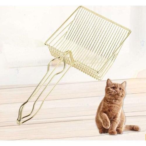 High Quality Cat Litter Scoop Metal Litter Spatula Kitten Poop Shovel Cat Supplies Cat Litter Cleaning Tools Pet Sand Shovel Kit