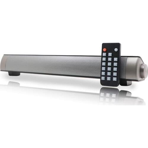 HYASIA Soundbar TV Sound bar Speaker Mini 3D Surround Sound Home Theater with Remote Control Dual Connection Methods for TV PC