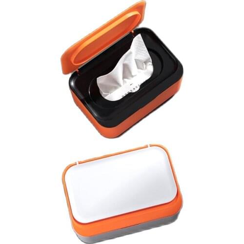1PC Wet Tissue Box With Lid Dustproof Tissue Box Desktop Seal Wipes Container Multifunction Storage Box Home Decoration Supplies